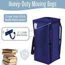 VENO 10 Pack Heavy Duty Moving Bags with Backpack Straps, Zippers & Handles - Brand New