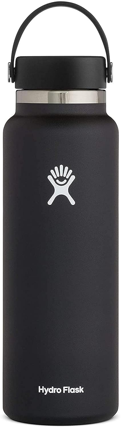 HYDRO FLASK 40 OZ WIDE FLEX CAP BLACK W40BTS001 - Like New