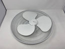 ALL FOR YOU 16 INCH PEDESTAL OSCILLATING FAN WITH REMOTE - WHITE - Like New