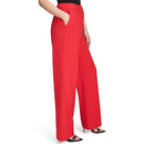 HS4G0A4G Halston Women's Straight Leg Woven Suiting Pant Red Size 10 - Brand New