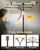 ONEMIX 42" LED DESK LAMP CLAMP ARCHITECT DESK REMOTE 4-SEGMENT 1800LM - BLACK - Like New