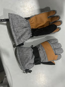GENERIC WINTER ADJUSTABLE GLOVES - GRAY, BROWN, AND BLACK - Like New