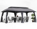 ABCCANOPY 10x20 Outdoor Gazebo Patio Gazebos, Mosquito Netting - Dark Grey - Like New