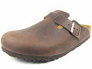 BIRKENSTOCK BOSTON UNISEX OILED LEATHER LOAFERS - SIZE 10 - - Scratch & Dent