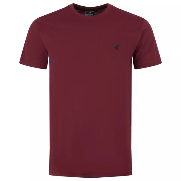 PACIFIC POLO CLUB MENS TSHIRT 100% COTTON - SIZE: MEN XL - BURGUNDY - Brand New