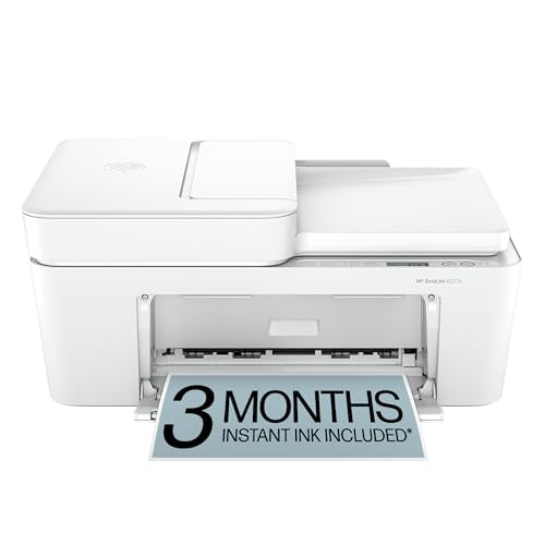 HP DESKJET 4227E WIRELESS ALL-IN-ONE COLOR INKJET PRINTER 6W7F0A - WHITE - Like New