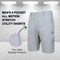 JUMP START MEN’S 6-POCKET ALL MOTION STRETCH UTILITY SHORTS - SIZE: 40 - GRAY - Brand New