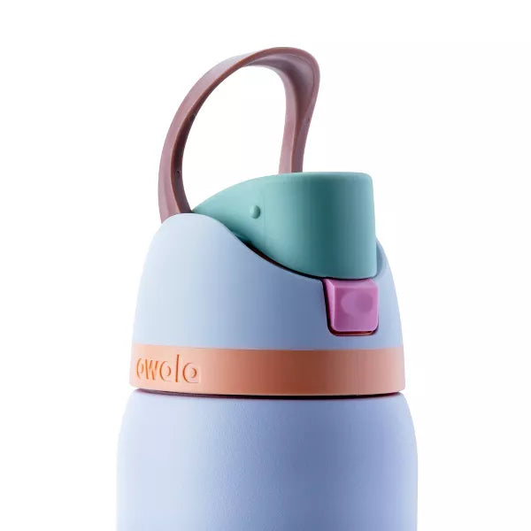 OWALA 32OZ FREESIP STAINLESS STEEL WATER BOTTLE - PERIWINKLE TWINKLE - Like New