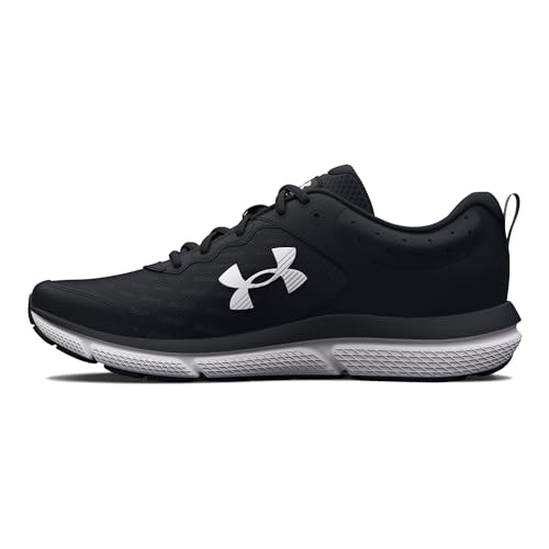 UNDER ARMOUR WOMEN'S CHARGED ASSERT 10 RUN SHOE SIZE WOMEN 7 BLACK/WHITE - Like New