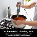 Ninja Foodi Power Mixer System Immersion Blender CI105BRN - Sea Salt Gray Like New