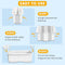 AXIDOU COLLAPSIBLE BATHTUB, SMART TEMPERATURE DISPLAY, 0-36 MONTHS - GREEN - Like New