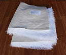 Masada Rugs, Faux Sheep Fur Shag Runner Area Rug 2 Feet X 7 Feet (White) - Brand New