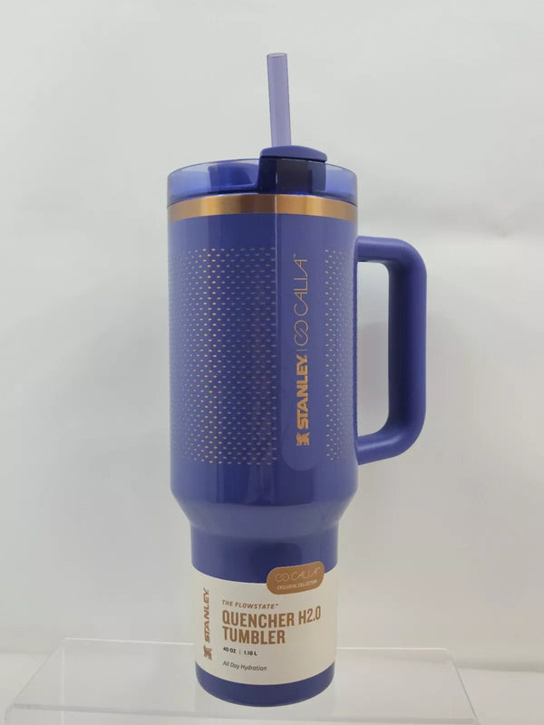STANLEY X CALIA 40OZ FLOWSTATE QUENCHER H2.0 TUMBLER SKIPPER BLUE - SKIPPER BLUE - Like New
