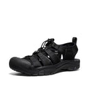 KEEN WOMEN'S NEWPORT H2 CLOSED TOE WATER SANDAL TRIPLE BLACK SIZE 7.5 - Like New