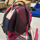 KATE SPADE LAUREL WAY SAMMI GEOMETRIC SMALL GRAINY VINYL BACKPACK - MULTICOLOR - Brand New