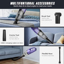BOSSDAN HANDHELD VACUUM CORDLESS VACCUM CORDLESS RECHARGEABLE - PURPLE - Brand New