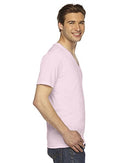 2456W AMERICAN APPAREL UNISEX FINE JERSEY V-NECK LIGHT PINK XS - Like New