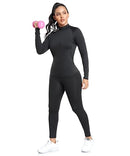 TELALEO 4 PACK WOMEN THERMAL LONG SLEEVE TOPS MOCK NECK SHIRTS FLEECE BLACK/WHT - Like New