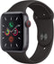 For Parts: APPLE WATCH 5 CELLULAR 40 SPACE GRAY ALUM BLACK BAND MWWQ2LL/A -DEFECTIVE SCREEN