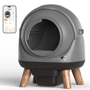 COZILEY SELF CLEANING LITTER BOX MULTIPLE CATS G1 AUTOMATIC LITTER MAT GRAY - Like New