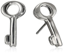 MARC BY MARC JACOBS LOST & FOUND KEY ARGENTO SILVER STUDS KEY MOTIF EARRINGS - Brand New