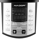 AVADOR 10 Preset Menu Electric Pressure Cooker 6Qt/1000W, Stainless Steel - Brand New