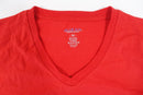 BLUE ICE MENS STRETCH VNECK TSHIRT - RED - SIZE: MEDIUM - Brand New
