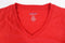 BLUE ICE MENS STRETCH VNECK TSHIRT - RED - SIZE: MEDIUM - Brand New