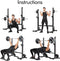 BangTong&Li Squat Barbell Bench Press Home Gym Adjustable Rack HD-SDJ-B - BLACK - Like New