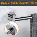 Nolimas Polished Chrome Bath Towel Bar Single Bars Towel Rack Rod - 24" - Like New