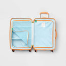 CAT & JACK KIDS' HARDSIDE CARRY ON SPINNER SUITCASE DINO - MULTI - Like New