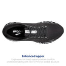 1203801B004 BROOKS WOMEN'S GHOST 15 NEUTRAL SHOE - SIZE 8 - EBONY/BLACK/OYSTER - Like New