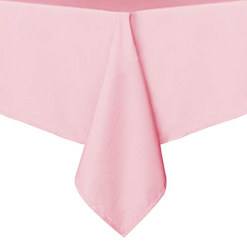 Sancua Rectangle Tablecloth, 70 x 90 Inch, Stain and Wrinkle Resistant - Pink - Like New