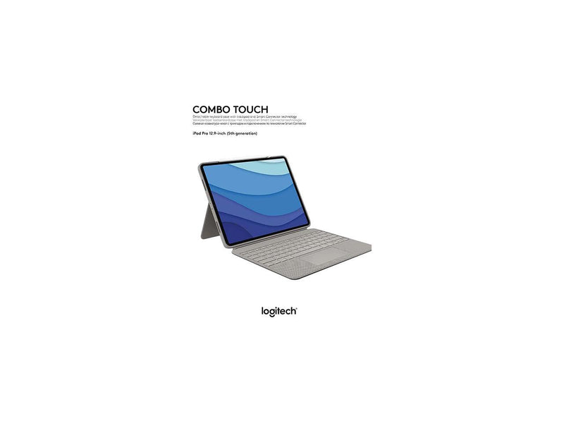 Logitech - Combo Touch Keyboard Folio for Apple iPad Pro 12.9" (5th Gen) with