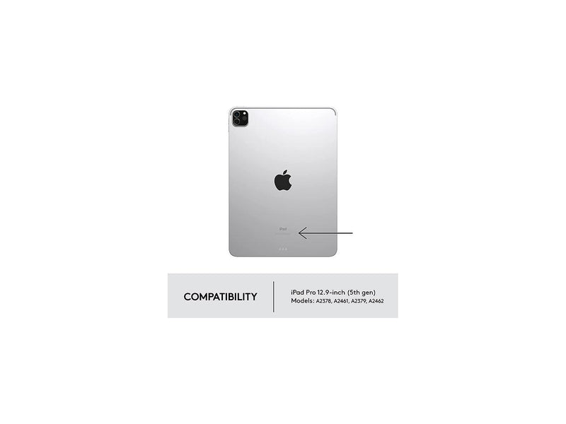 Logitech - Combo Touch Keyboard Folio for Apple iPad Pro 12.9" (5th Gen) with