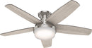 HUNTER FAN COMPANY 59416 AVIA CEILING FAN 48 BRUSHED NICKEL - Scratch & Dent