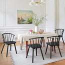 LUE BONA Black Dining Chairs Set of 4, Farmhouse Wood Dining Chairs - Like New