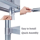 Profeeshaw Stainless Steel Prep Table NSF Backsplash Undershelf 24"×36" - Silver - Brand New