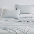GREAT BAY HOME TENCEL LYOCELL & LINEN BLEND MAGDALENA COLLECTION KING - BLUE - Like New
