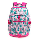 J WORLD MULTI-COMPARTMENT LAPTOP BACKPACK, PALM LEAVES, 18.5 X 13 X 7.5 - Brand New