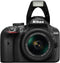 Nikon D3400 DSLR Camera with AF-P DX f/3.5-5.6G VR, AF-P DX NIKKOR f/4.5-6.3G ED Like New