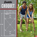 FRANKLIN SPORTS PORTABLE BACKYARD CROQUET SETS COMPLETE 4 + 6 PLAYER CROQUET - Brand New