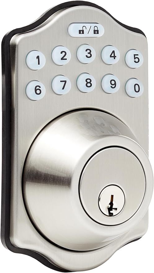 Amazon Basics Traditional Electronic Keypad Deadbolt Door Lock - Scratch & Dent