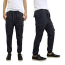 GALAXY BY HARVIC CARGO TWILL JOGGER 450 - SIZE: MEN XL - BLACK - Brand New