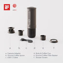 OUTIN NANO PORTABLE ELECTRIC ESPRESSO MACHINE TRAVEL COFFEE MAKER SPACE GRAY - Like New