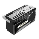 VICTROLA BLUETOOTH BOOMBOX CASSETTE PLAYER AM/FM RADIO - GREY - Like New