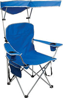 QUIK SHADE FULL SIZE SHADE FOLDING CAMPING POLYESTER ARM REST|FOLDABLE - BLUE - Like New