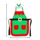 Red & Green Elf Apron for Teens & Adults - Standard Size (1 Pc.) - Brand New