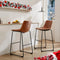 NEWBULIG 26 INCH COUNTER HEIGHT BAR STOOLS SET OF 2 - BROWN - Like New
