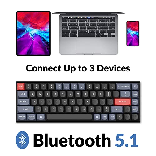 KEYCHRON K6 PRO WIRELESS MECHANICAL KEYBOARD QMK/LAUNCHER MAC/WIN/LINUX - BLACK - Like New